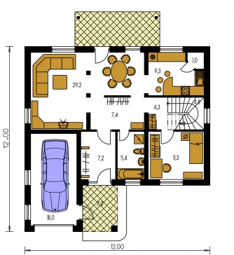 Floor plan of ground floor - PREMIUM 215